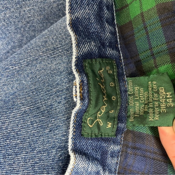 Scandia Woods Flannel Lined Worn Denim Jeans O - Picture 8 of 8